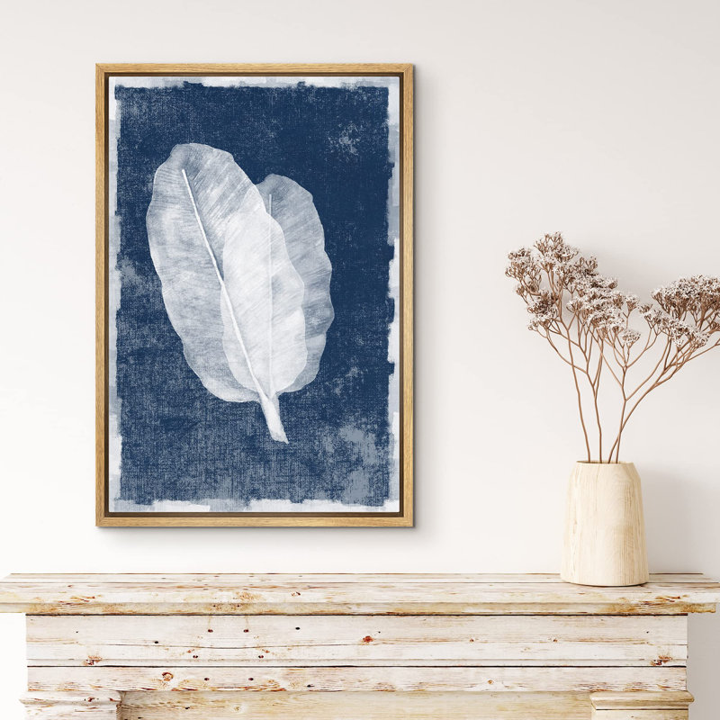 «Faded White Transparent Leaves» sur, H 24 po x l 16 po, Naturel