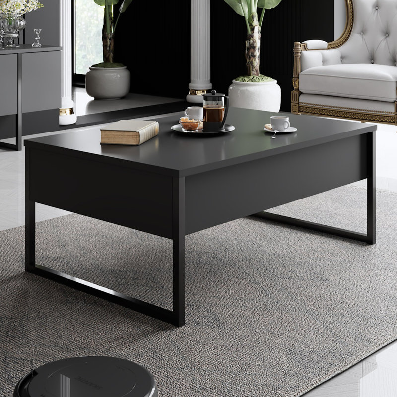 Tahana Sled Coffee Table, Black