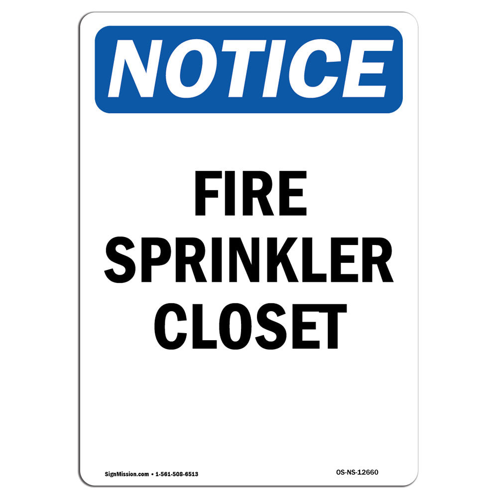 SignMission Fire Sprinkler Closet Sign Wayfair