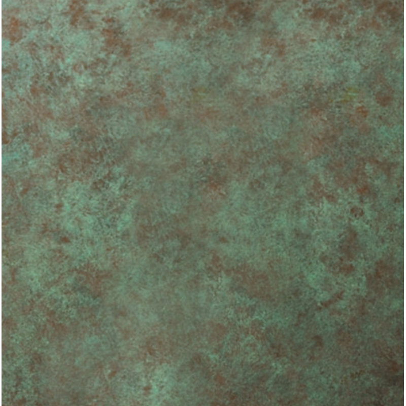 Ceramic Flush Mounted Sconce, Verde Patina