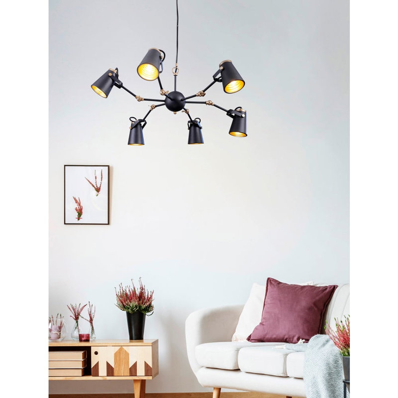 Lustre gris classique/traditionnel 8 lumières Falkville