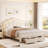 Avalie Upholstered LED Kids Bed with Drawer & Adjustable Headboard-638644499-625224596