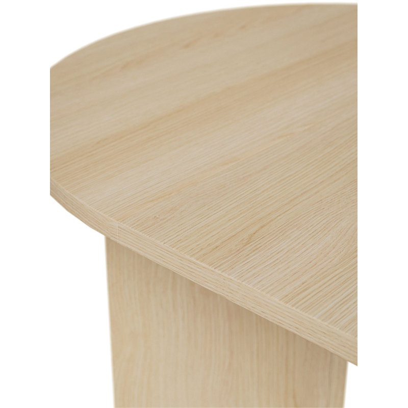 Extendable Round Dining Table, Cream