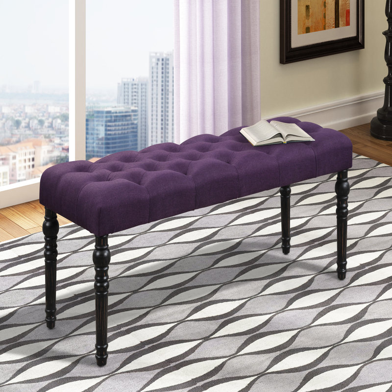 Banc rembourré Brookwood, Mauve