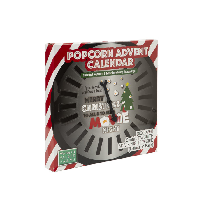 Wabash Valley Farms Santa #39 s Secret Snack Popcorn Advent Calendar Wayfair