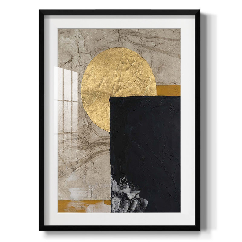 Adorned Geometric II -Framed Print, Black