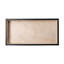 Cream Cow Hide Rectangle Tray With Black Leather Trim - Large-2137793652