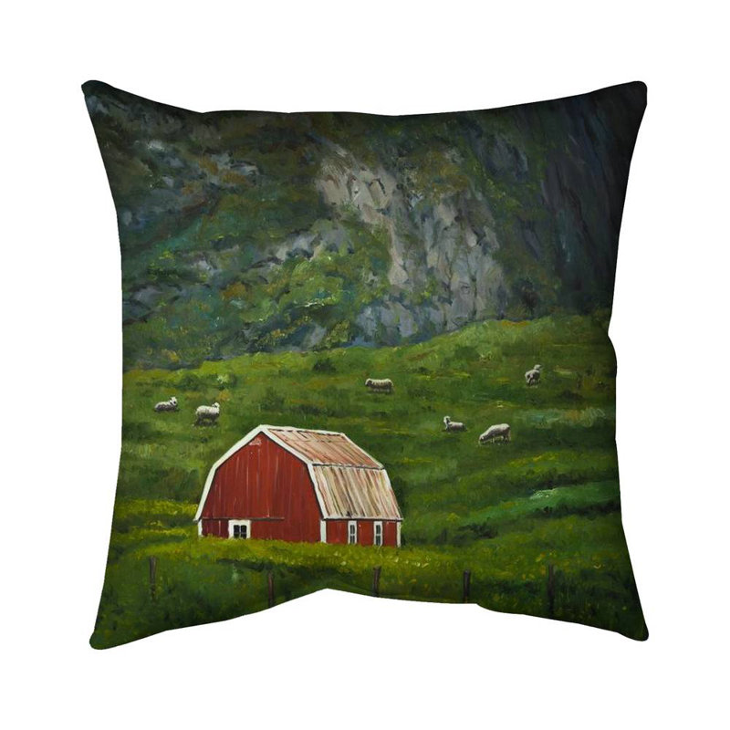Life in the countryside - 20"x20" Throw pillow - Poly twill - Print on demand