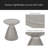 Outdoor Lightweight Concrete Side Table