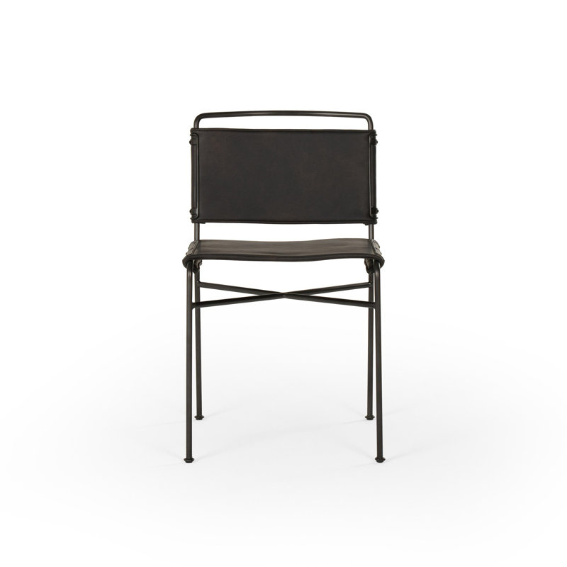 Loralee Dining Chair, Distressed Black