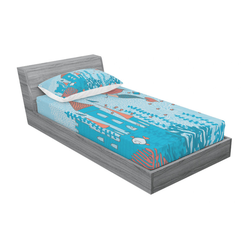 Microfiber Sheet Set, Twin Sheet Set with Fitted Sheet