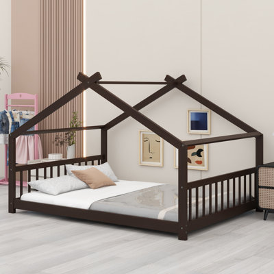 House Bed Wood Bed