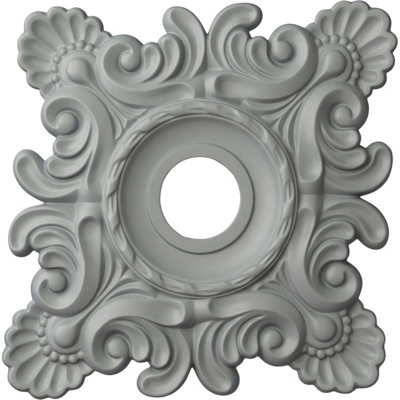 Médaillon de plafond Crawley H 18 po x l 18 po x P 3,25 po, Avec une couche d'apprêt