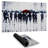 Silhouettes walking in the rain - 14.00"x24.25" Desk mat