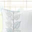 Courtepointe brodée avec 2 taies décoratives, bleu blanc, double / grand, microfibre, coussins décoratifs réversibles 6 pièces, broderie à feuille blanche, tissu-119448648-119448646