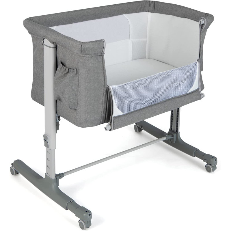 Bassinet, Grey/Brown/Blue, Grey/Dark Grey