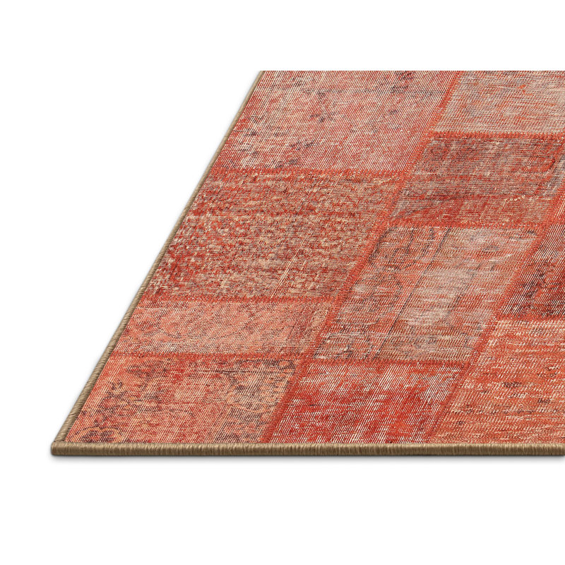 Tapis rouge à motif géométrique, Rectangle 8 pi x 10 pi