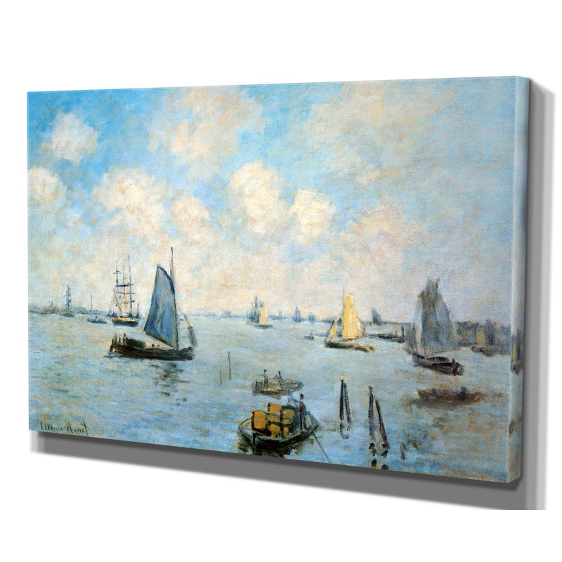«Sea at Le Havre» par Claude Monet, reproduction d'art encadrée, H 24 po x l 36 po x P 1,5 po