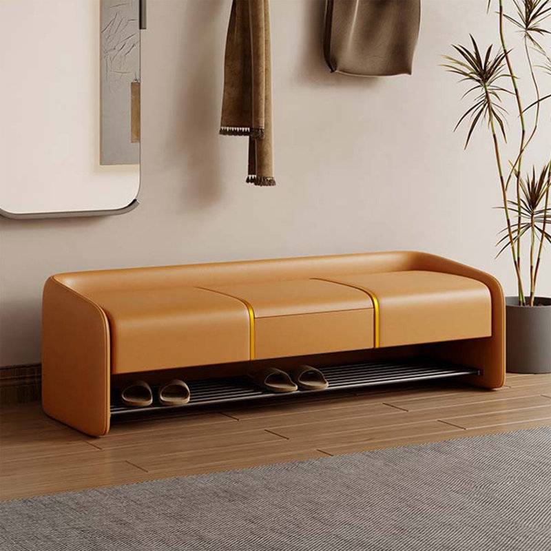 Banc rembourré orange, Orange