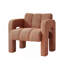 Charmant fauteuil d'appoint rembourré Boucle avec sièges confortables, conception unique et entretien facile pour votre espace de vie-1623562582