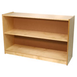 2 Compartment Manufactured Wood Shelving Unit