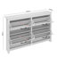 Limestone 24 Pair 4 Door Flip Down Shoe Storage-93266830