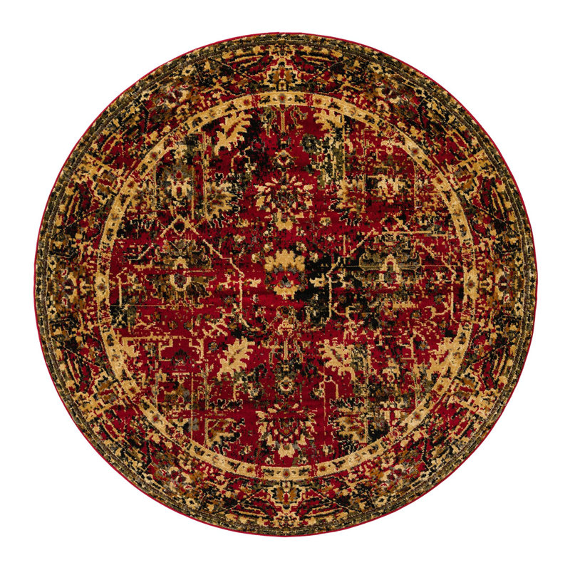 Alameda Geometric Indoor Rug, Round 7'1"