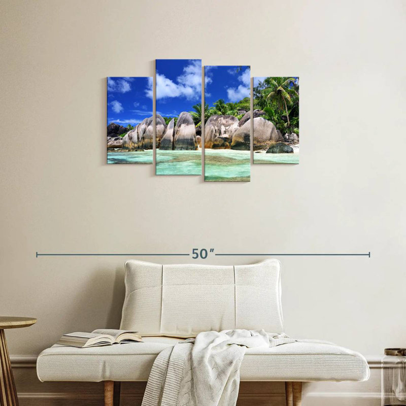 Gillard Anse Source D Argent Seychelles, H 22 po x l 36 po
