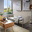 Canapé-lit capitonné en microfibre Fosnavag-1262084835