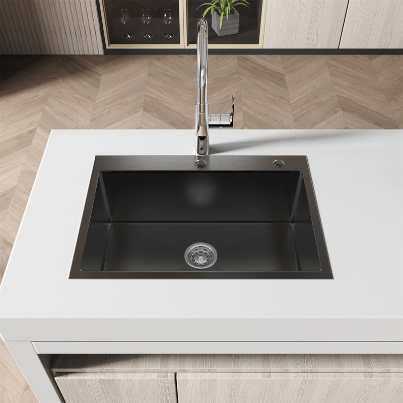 Stainless Steel Kitchen Sink, Black