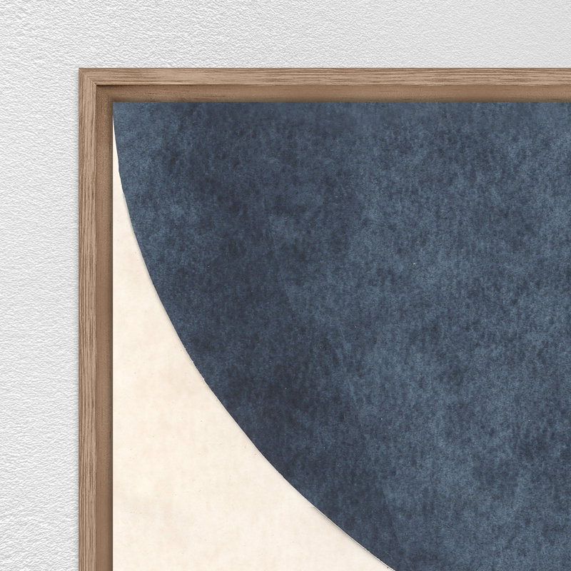 Géométrie IV par Bobby Berk - peinture à cadre flottant sur toile de lin