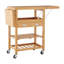 Kellswater 125 cm W Kitchen Cart with Solid Wood Top