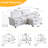 Cream Corduroy Double Cushion Loveseats With One Ottoman-84551920