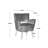Sonette Accent Arm Chair with Upholstered Seat for Living Room-831743792