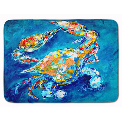 Tapis pour salle de bain en microfibre Crab By Chance