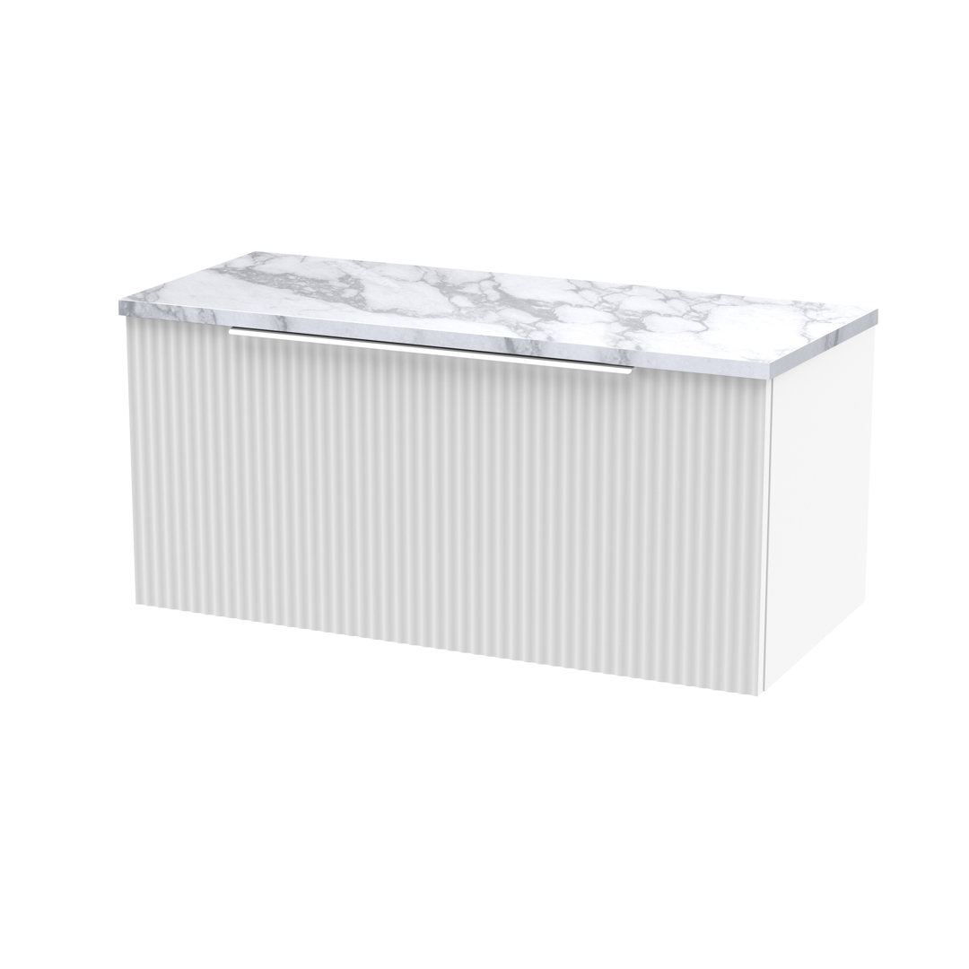 Fluted 80.5cm Single Bathroom Vanity Base Only