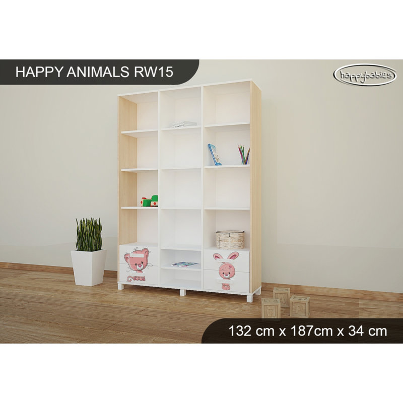 187cm H X 132cm W Kids Bookcase, Light Pear