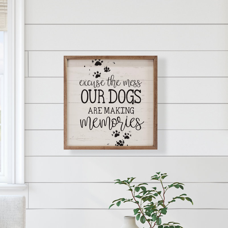 Our Dogs Are Making Memories Paws, H 4 po x l 4 po