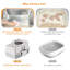 Stainless Steel Cat Litter Box Enclosed, Large Stainless Steel Cat Litter Tray with Lid/Scoop, Extra Deep Covered Toilet for Cat Kitten, Odour-Resistant, Easy to Clean-198892809-198892811