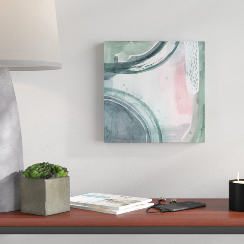 «Pastel Scribe III» par Brace Popp, reproduction d'art sur toile tendue, H 12 po x l 12 po