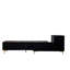 Console multimédia extensible noire - peut accueillir un meuble télé de 80 à 89 po pour le salon-215144233