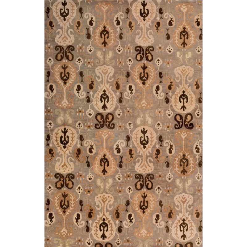 Acaia Wool Paisley Indoor Rug, Square 1'6"