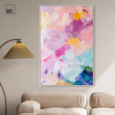 Art Remedy Blush Abstracts Canvas, Misty Layers