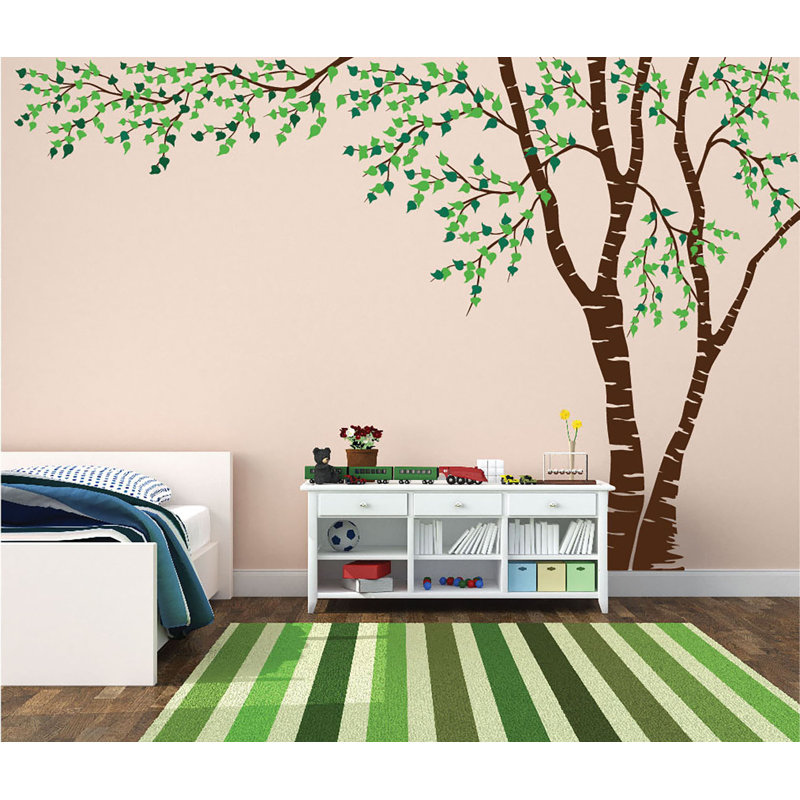Adhésif décoratif, Brun / Vert, H 84 po x l 130 po