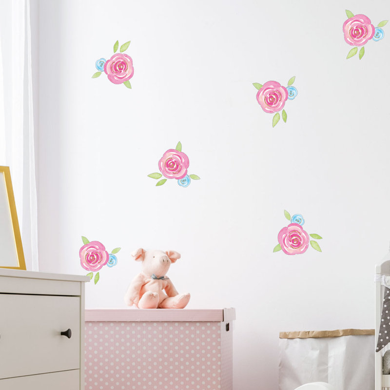 Plants & Flowers Wall Decal, 16.5cm H x 33cm W