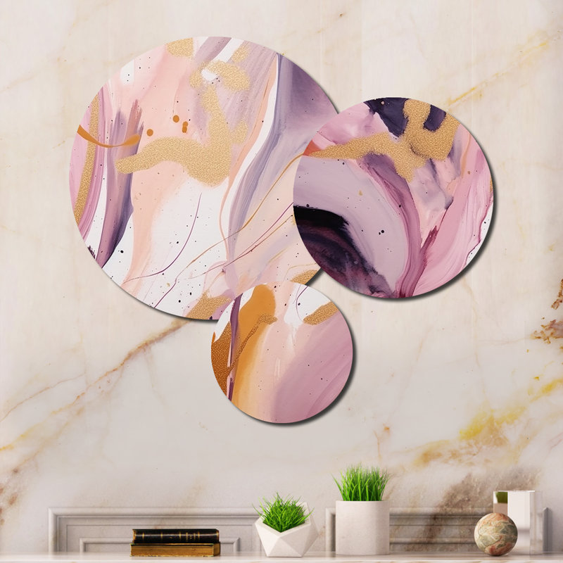 Ensemble de 3 décorations murales en métal