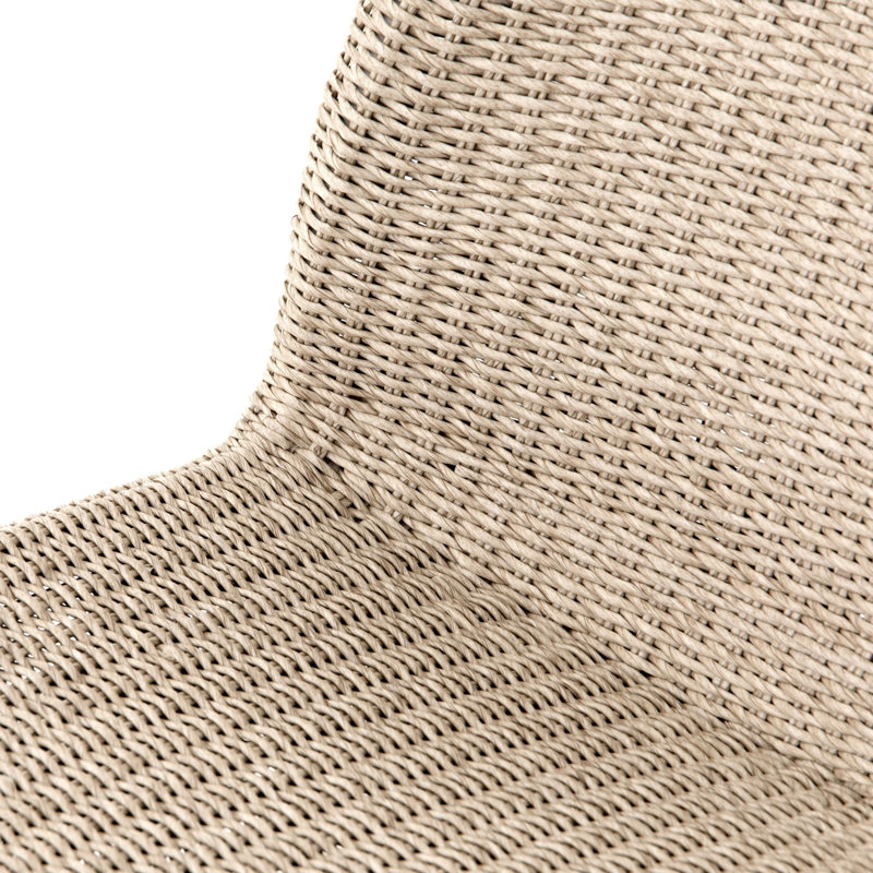 Daughtery Outdoor Dining Side Chair, Vintage White