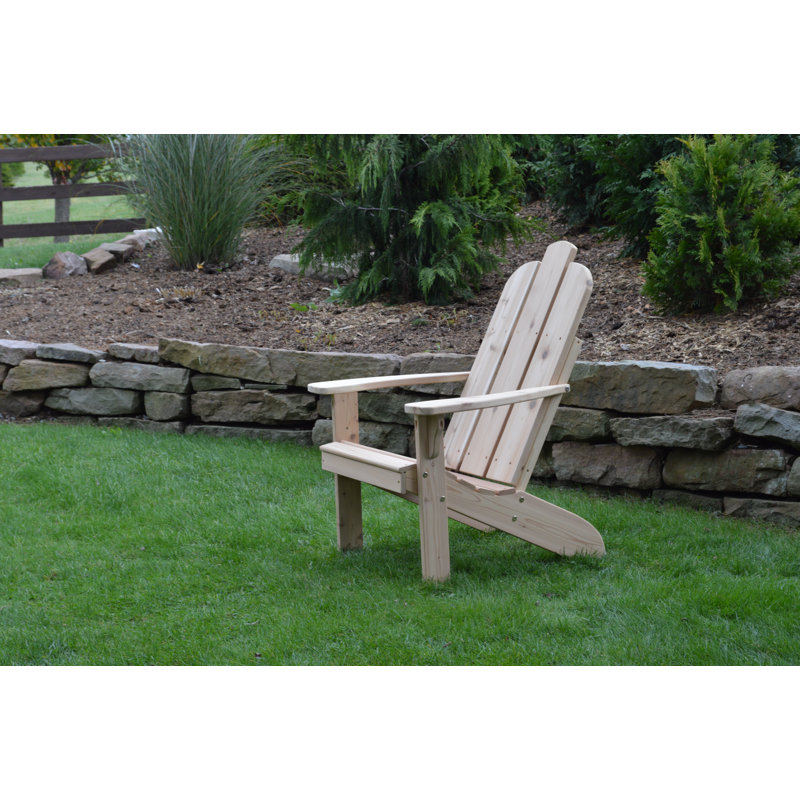 Handley Outdoor Adirondack Chair, Unfinished