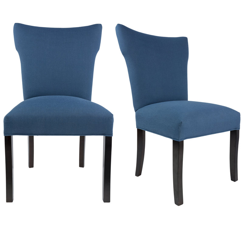 Canonbury Carleton Upholstered Dining Chair, Denim Blue