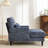 52"l Upholstered Chenille Lounge Chaise Chair-535344961